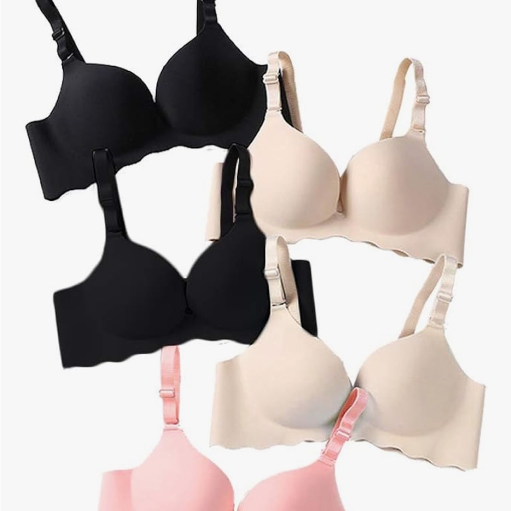 Tee Shirt Bras 5 pack 34B
